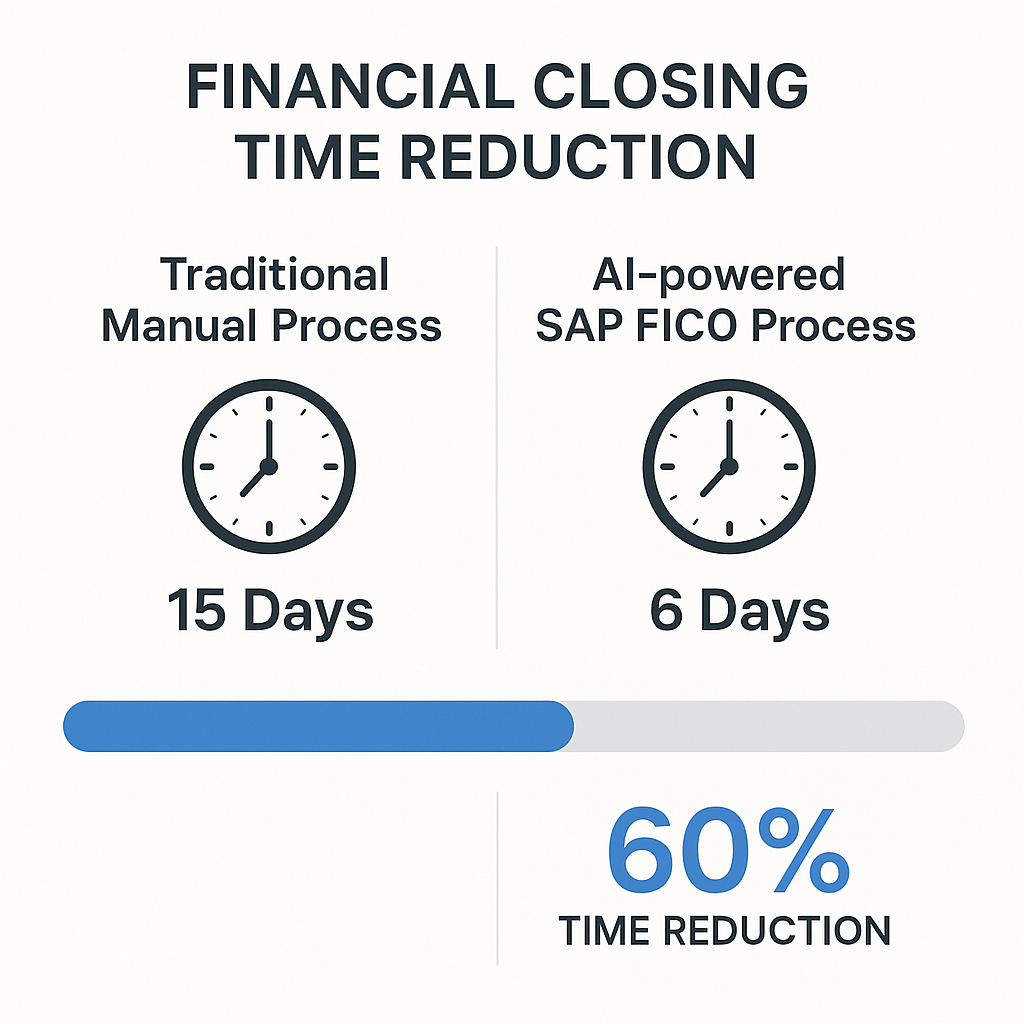 AI-Powered Financial Closing in SAP FICO: Cutting Close Time by 60% in 2025